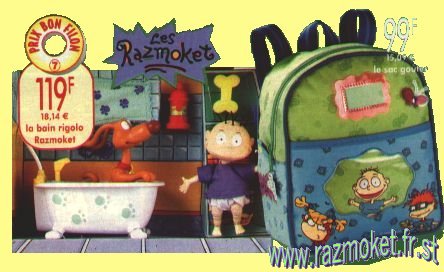 Rugrats : Tommy and Spike the funny bath - The Rugrats snack bag