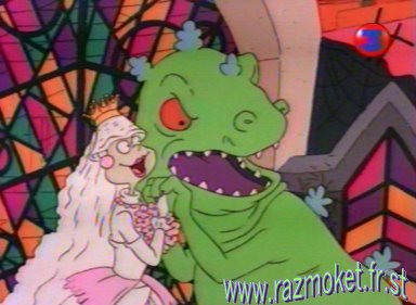 Le gros dino s'est mari avec la belle princesse ?